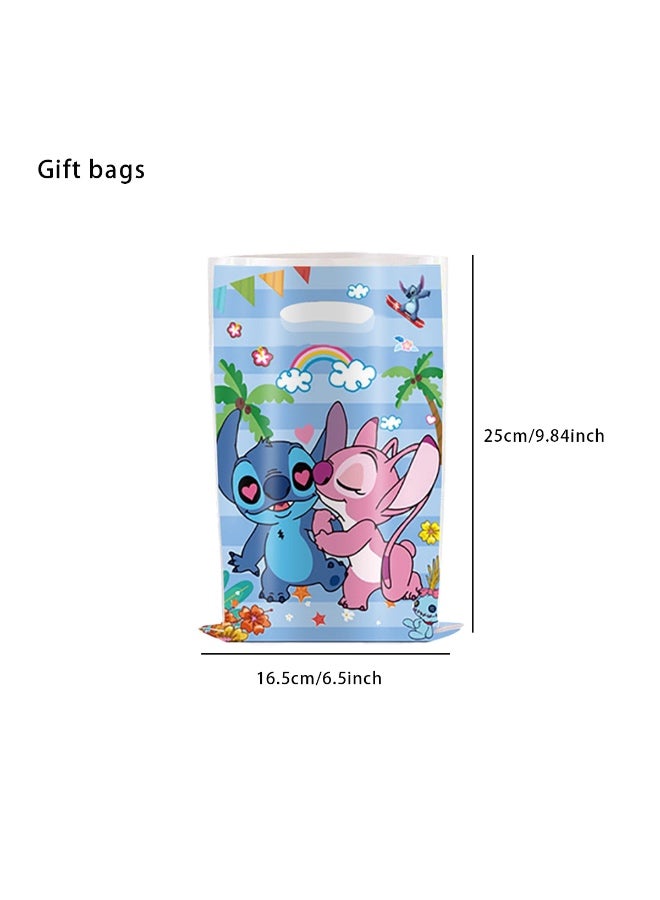 Lilo & Stitch 10 قطع من أكياس هدايا حفلة الخياطة. مثالية لحفلات الكرتون، رائعة للأطفال، ومناسبة للفعاليات العائلية، الجوائز. - Image 2
